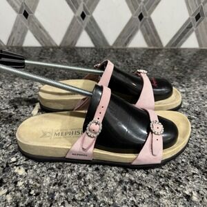 Mephisto Sandals Womens EU 40 US 10 Idelya Pink Leather Strap Adjustable